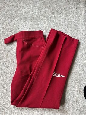 Custom Red Husker’s Straight Leg Men’s Trousers